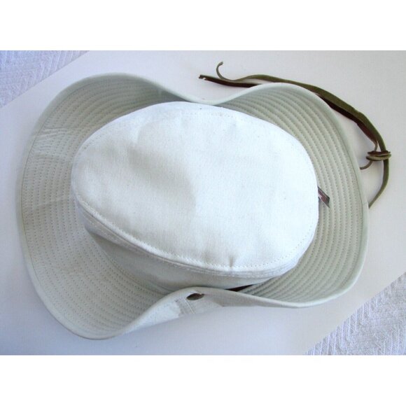 Men's Kodiak Rugged Outback Headwear Beige & Leather Strap - OS 100% Cotton NWT - Picture 8 of 16